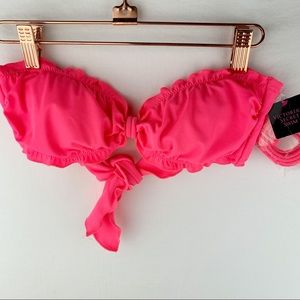 Victoria’s Secret Ruffled Bandeau Bikini Top Strap NWT  sz M